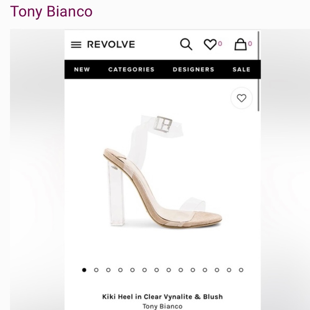 CLEAR/NUDE Tony Bianco Kiki Heels
